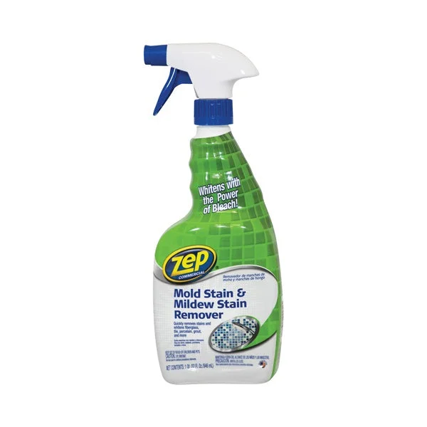 Zep ZUMILDEW32 Stain Remover, 1 qt, Liquid, Slight Chlorine, Clear